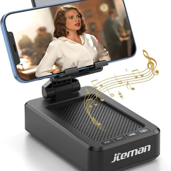 Cell Phone Stand Wireless Bluetooth Speaker Anti-Slip Base Home Outdoors